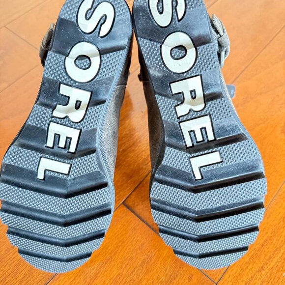 Sorel Women's Joan of Arctic Wedge II Buckle Boot Light Rain Waterproof - Quarry - Picture 8 of 12